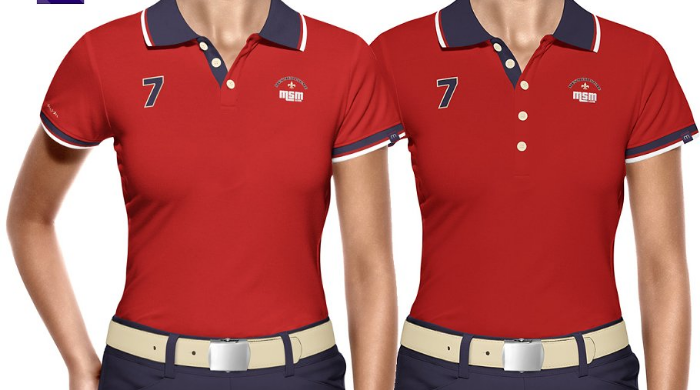 Download IntMint - intmint Women Polo Shirt 3/5 Buttons Mockup